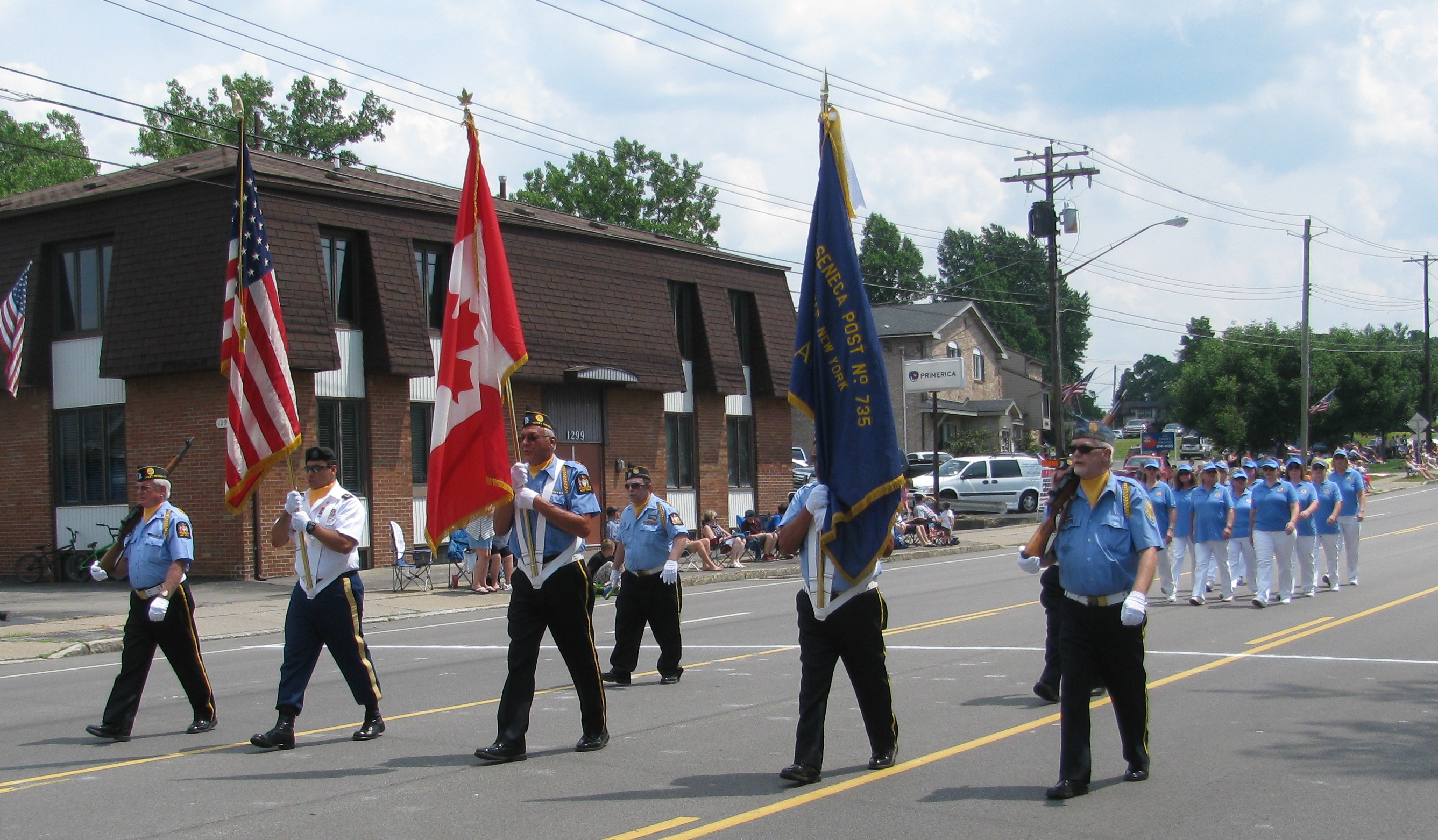 Color Guard, American Legion Post 735, West Seneca, New York, USA